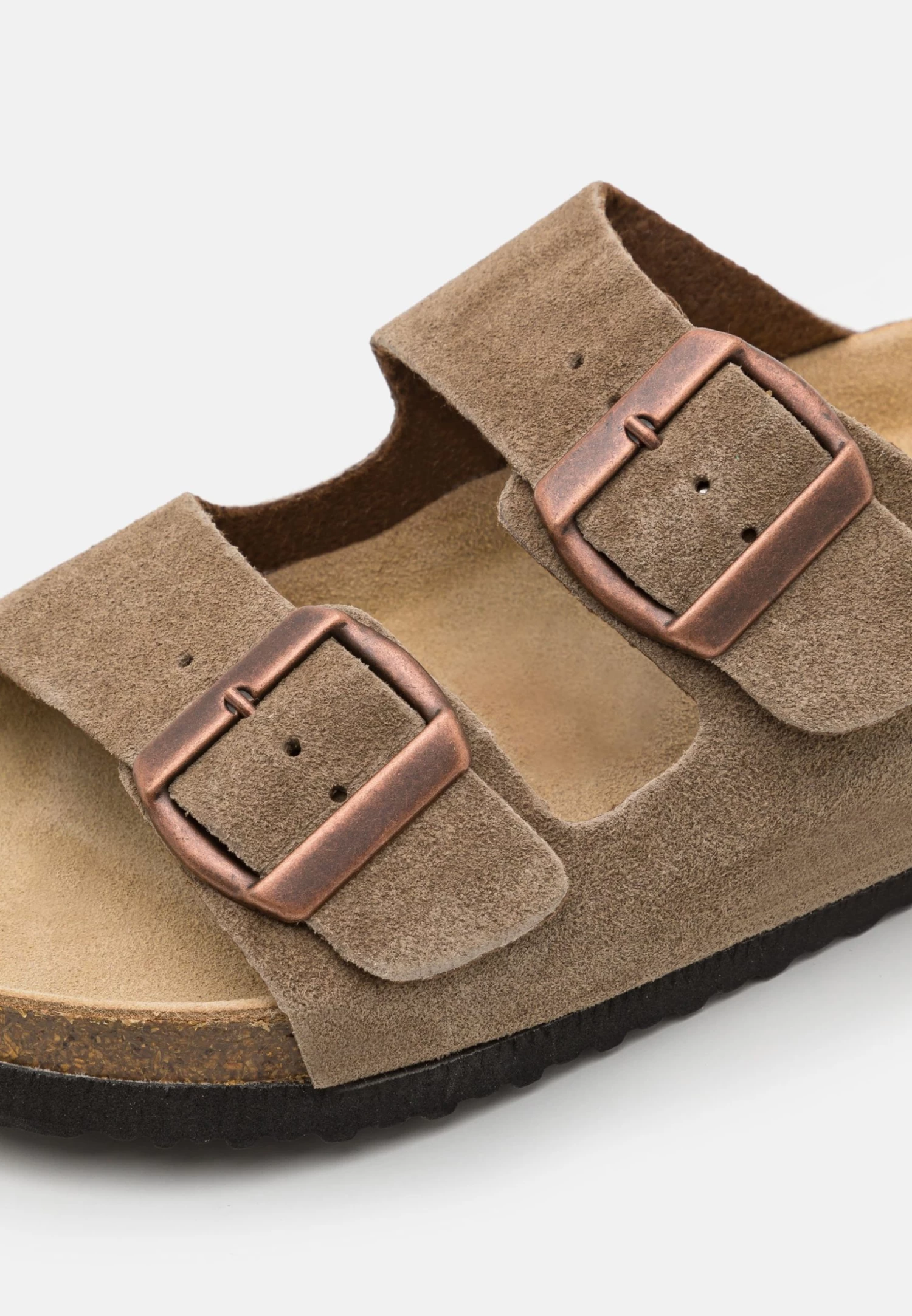 Leather Unisex - Slippers - Stone