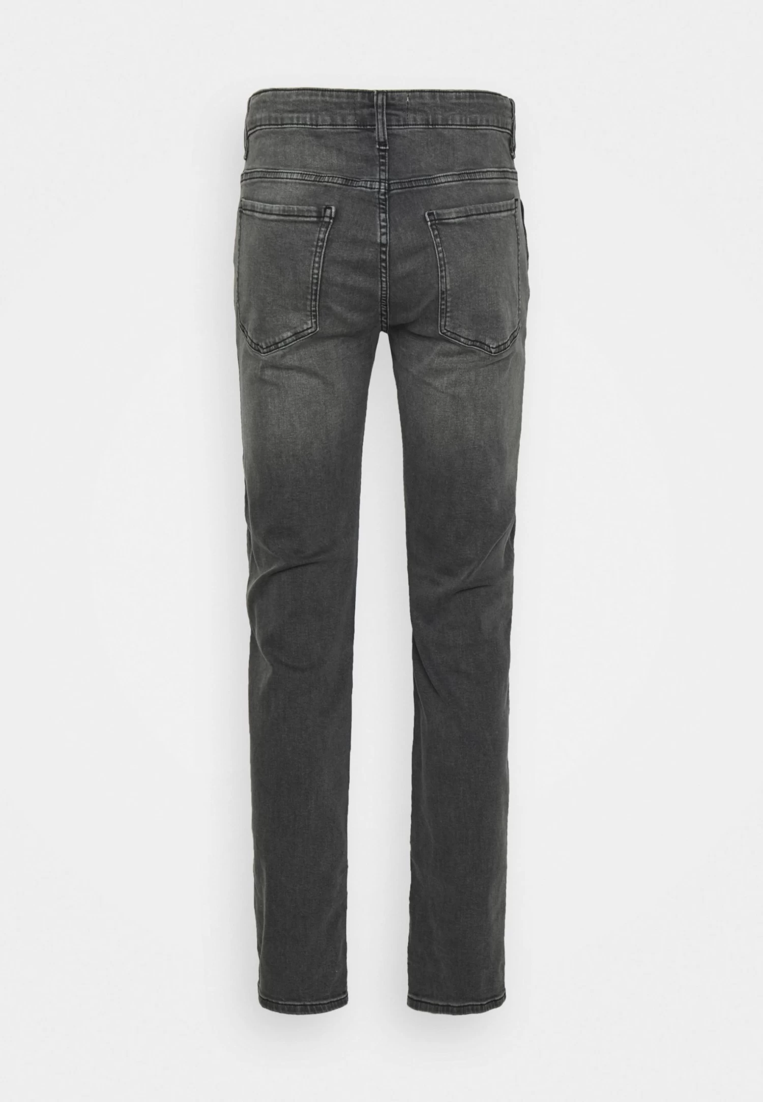 Straight Leg Jeans - Grey Denim