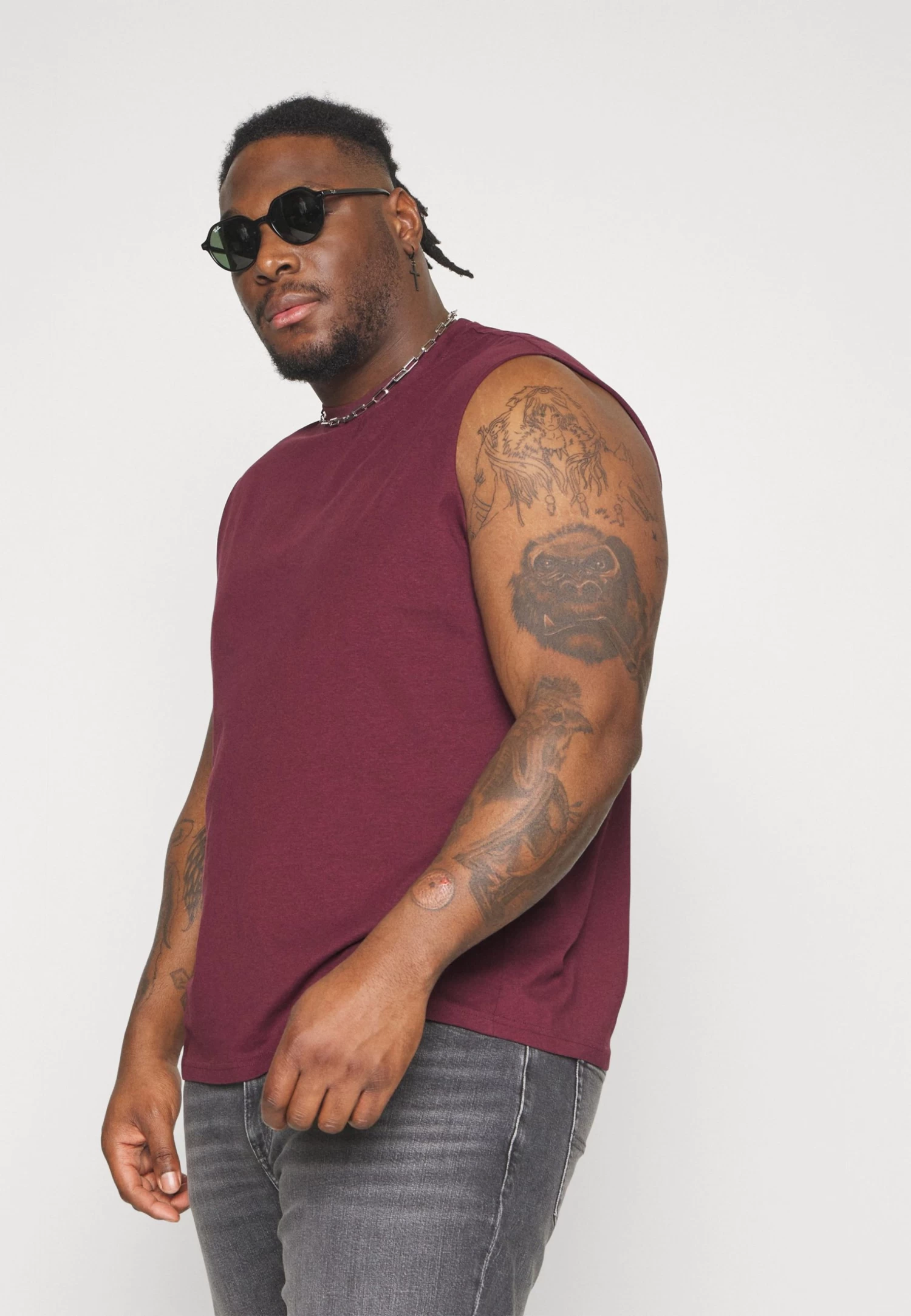 2 Pack- Top - Black/Bordeaux