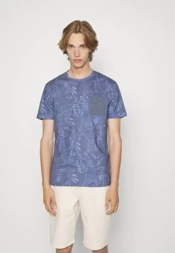 Pier One Print T-Shirt - Dark Blue