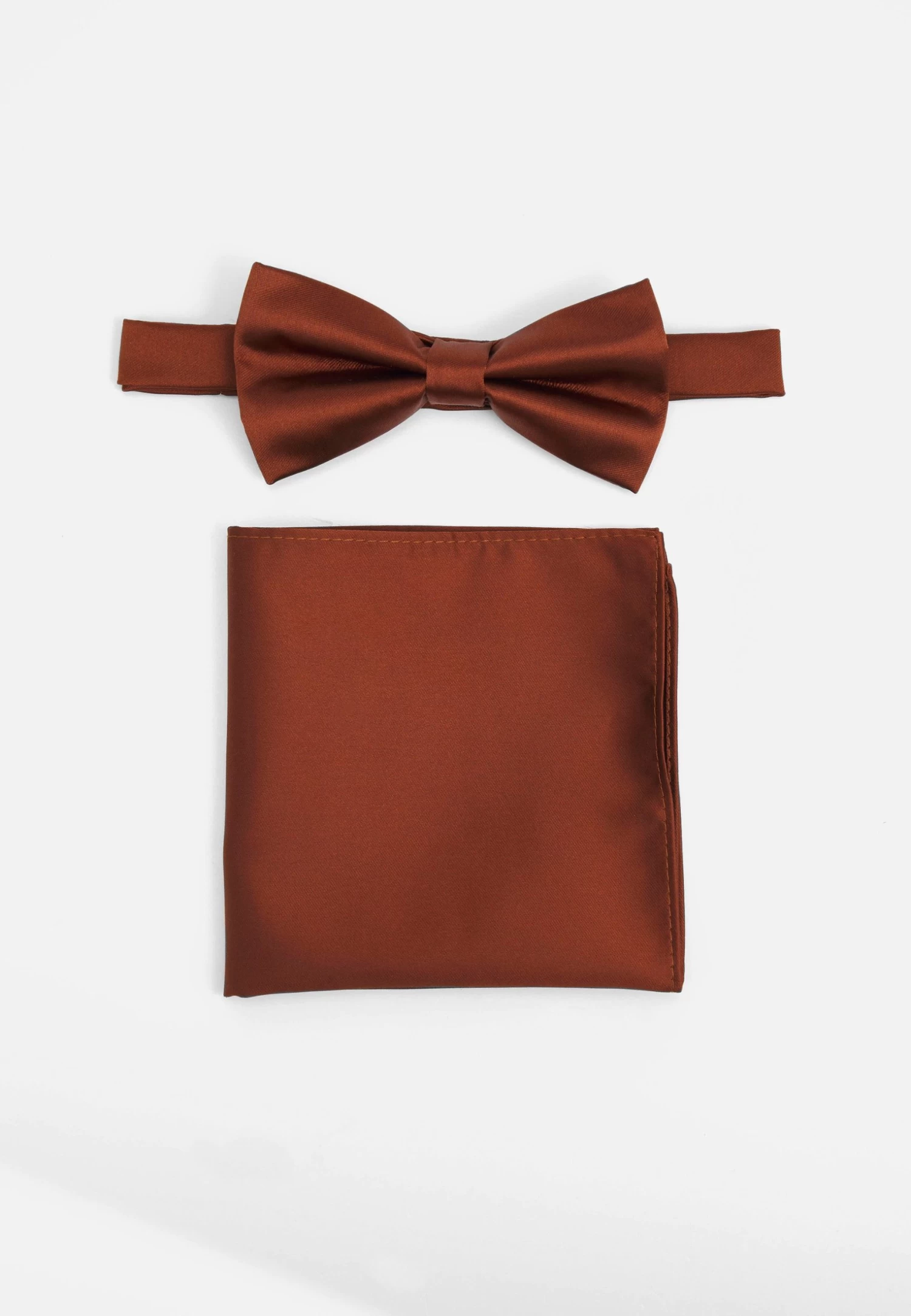 Set - Pocket Square -Cognac