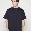Pier One Basic T-Shirt - Dark Blue