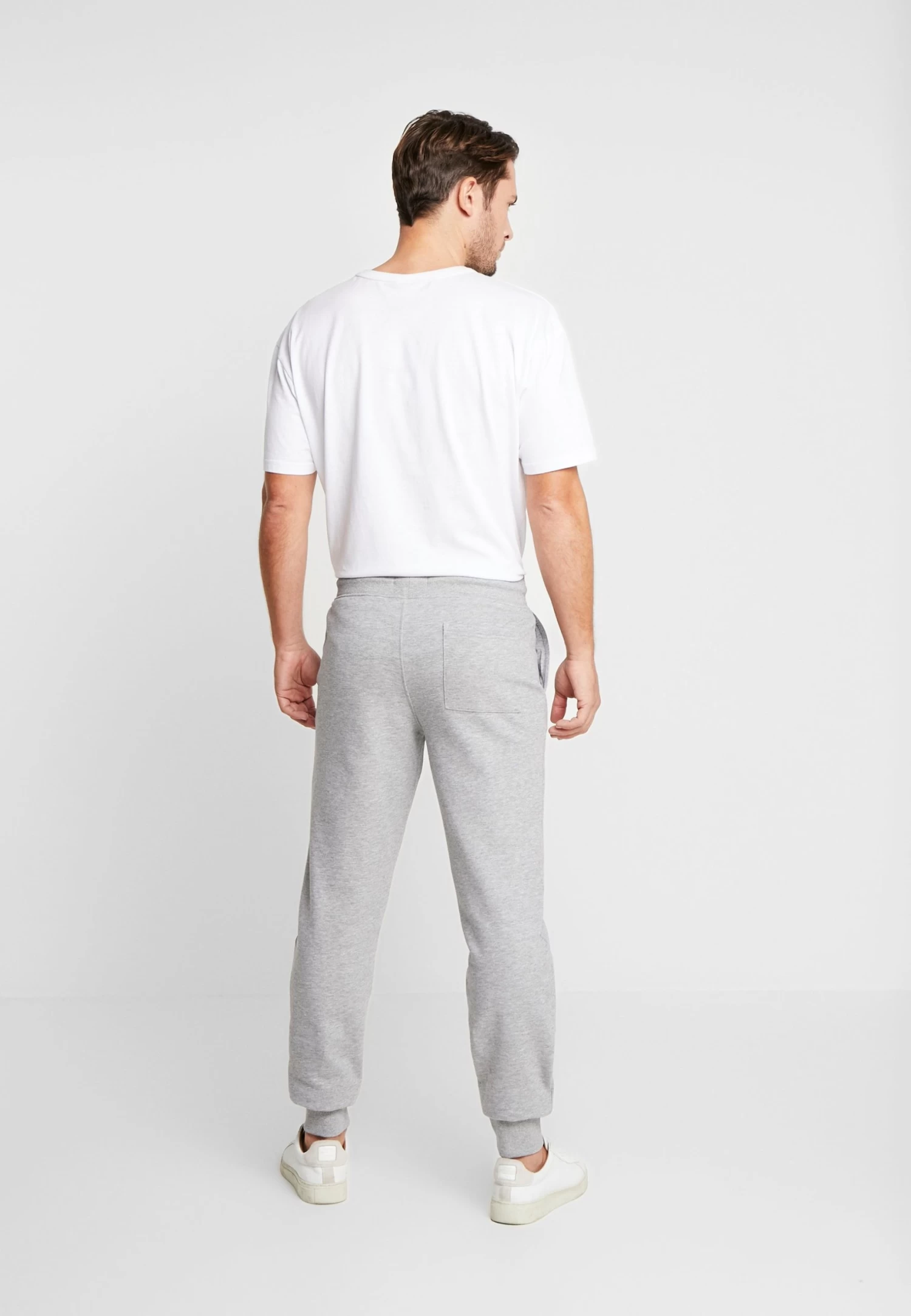 Tracksuit Bottoms - Mottled Light Grey