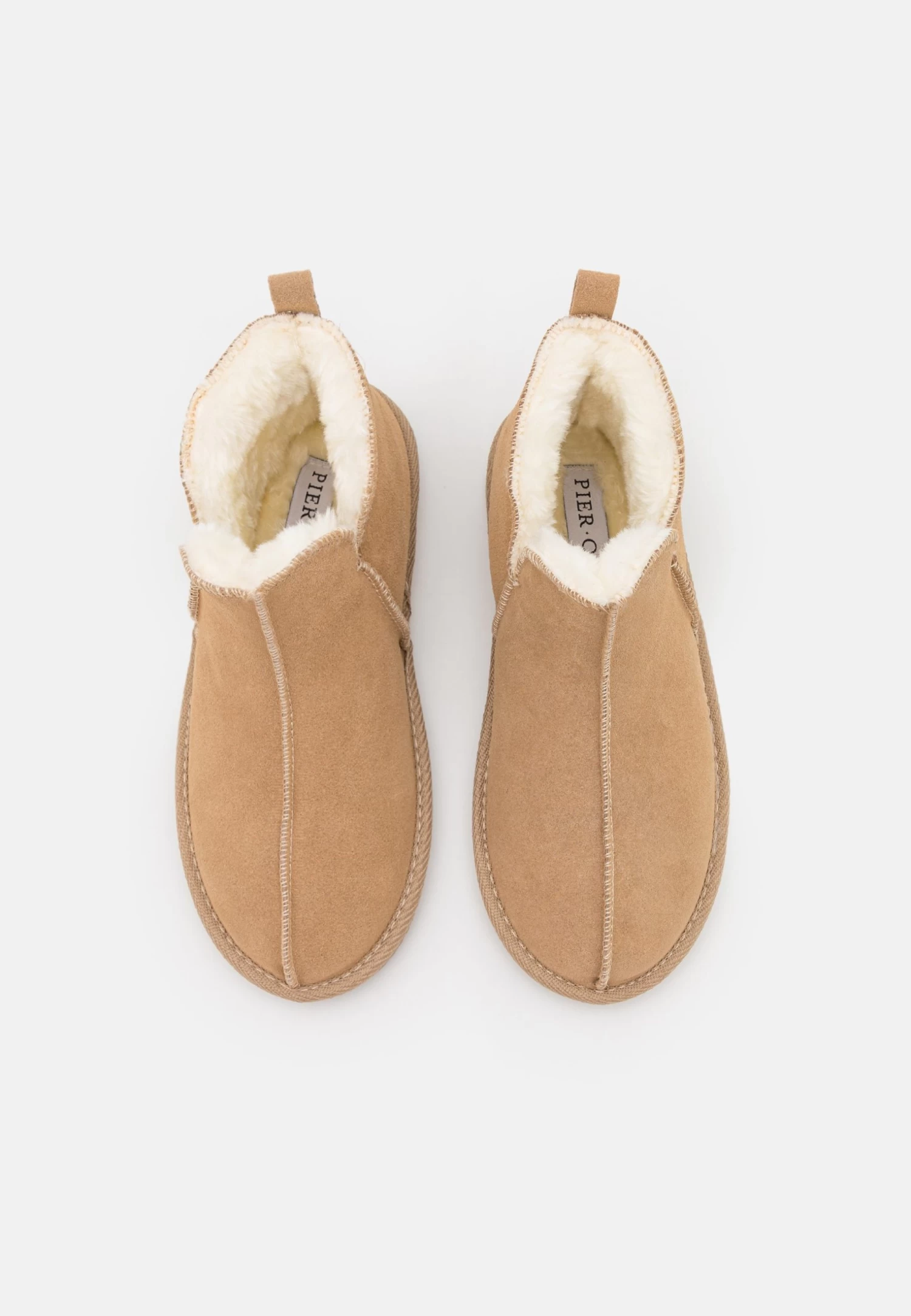 Leather- Slippers - Beige