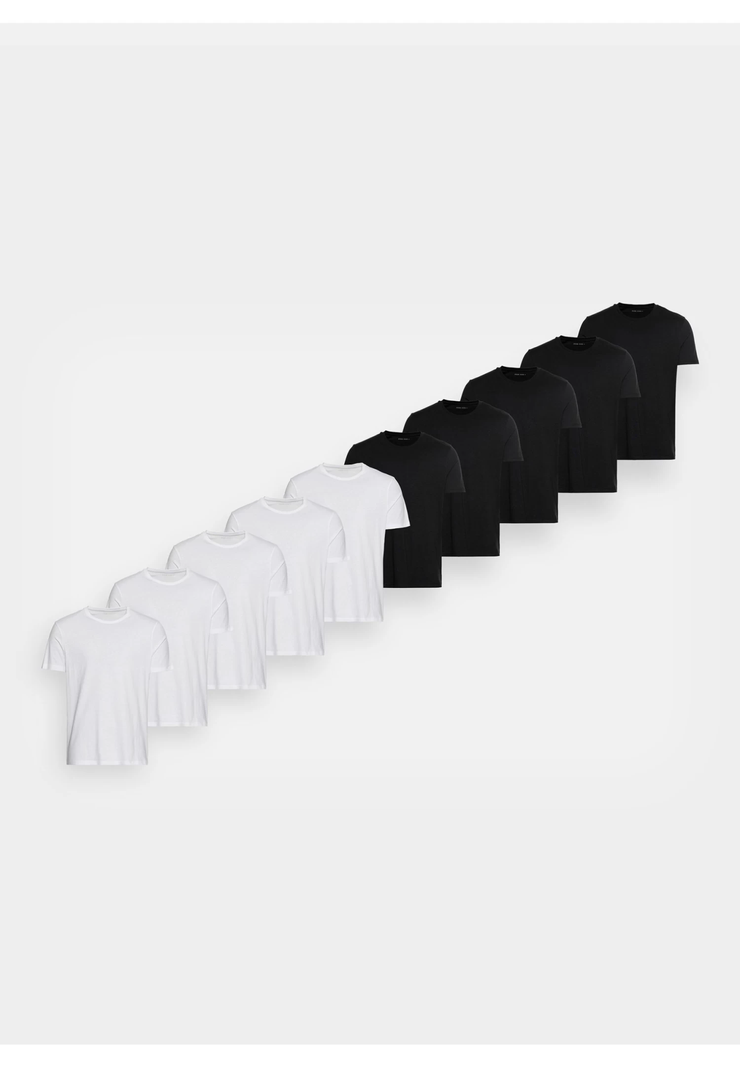 10 Pack - Basic T-Shirt - White/Black