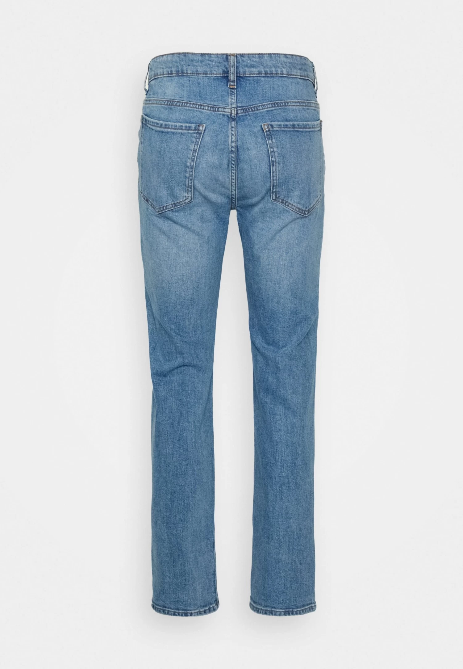 Straight Leg Jeans - Blue Denim