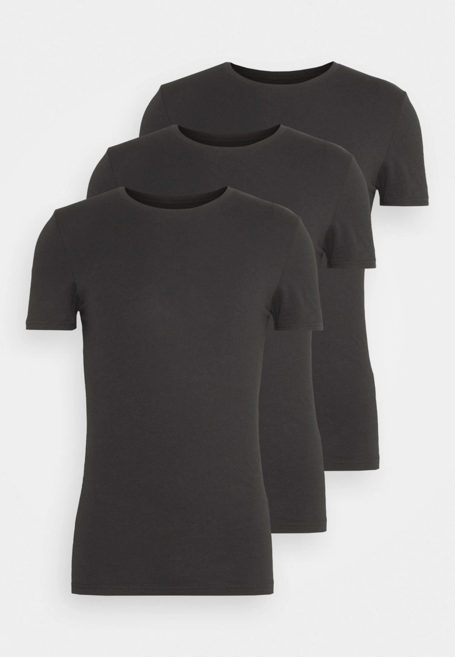 3 Pack Muscle Fit- Basic T-Shirt - Black