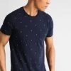 Pier One Print T-Shirt - Navy