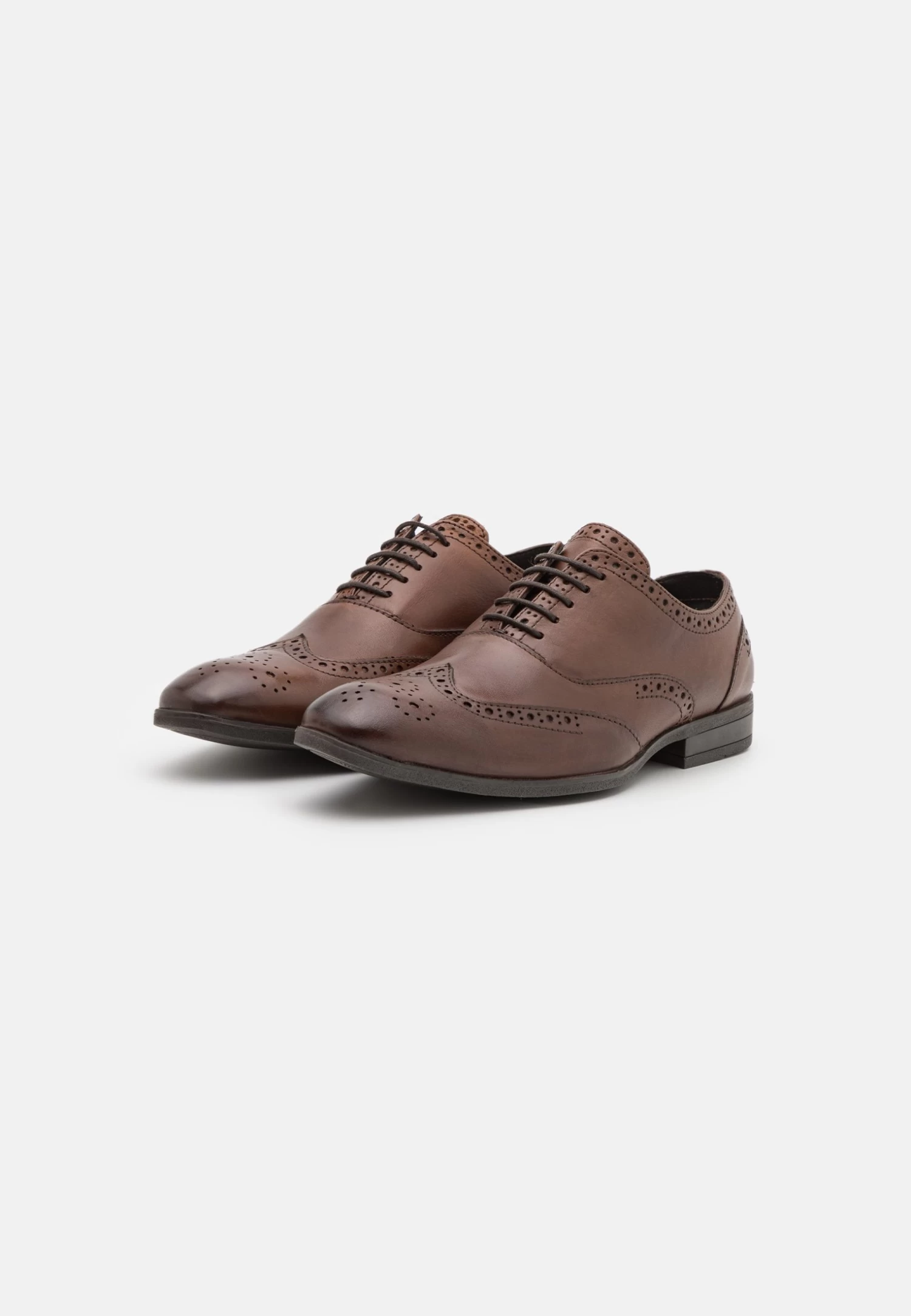 Leather - Smart Lace-Ups - Brown
