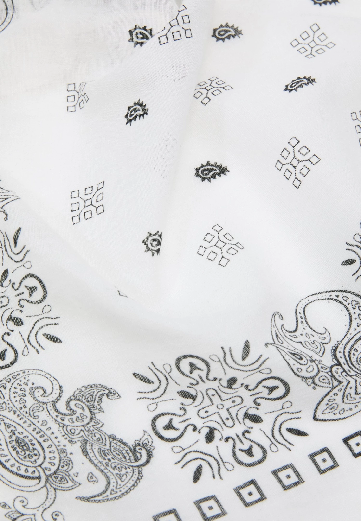 Bandana Unisex 3 Pack - Foulard - Black/White/Beige