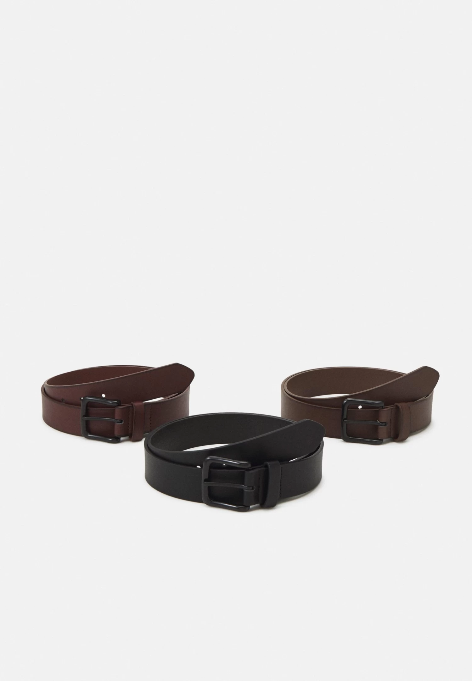 3 Pack Unisex - Belt - Black/Brown/Dark Brown