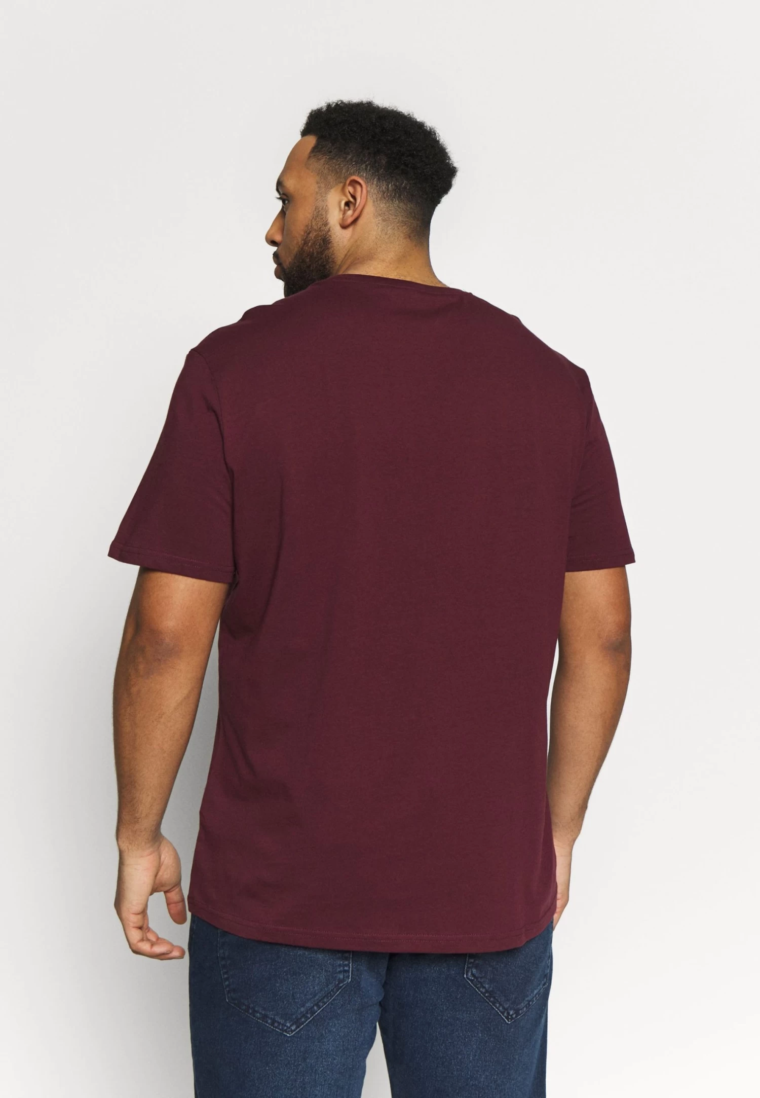 2 Pack - Basic T-Shirt - Dark Blue/Bordeaux