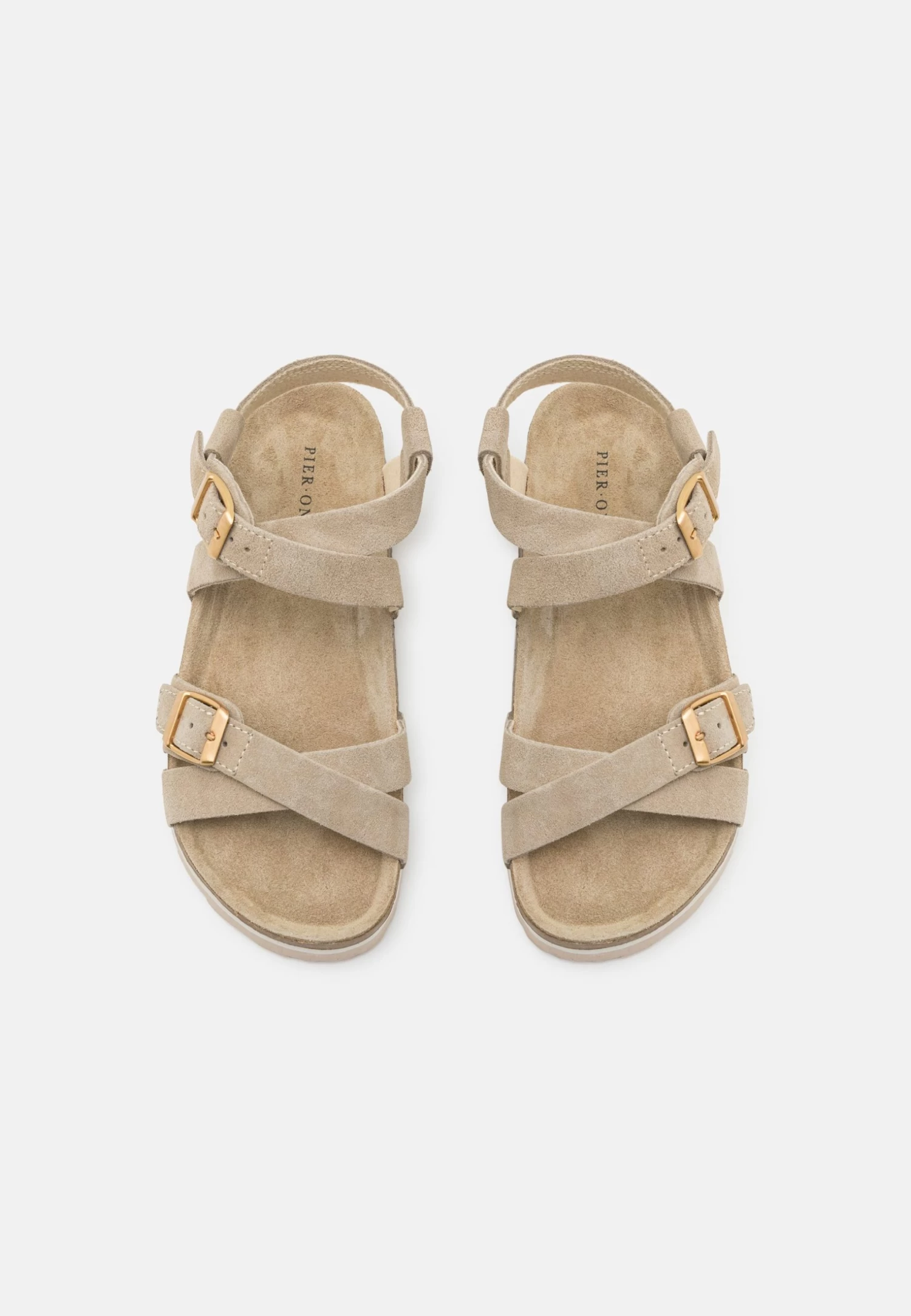 Leather- Sandals - Beige