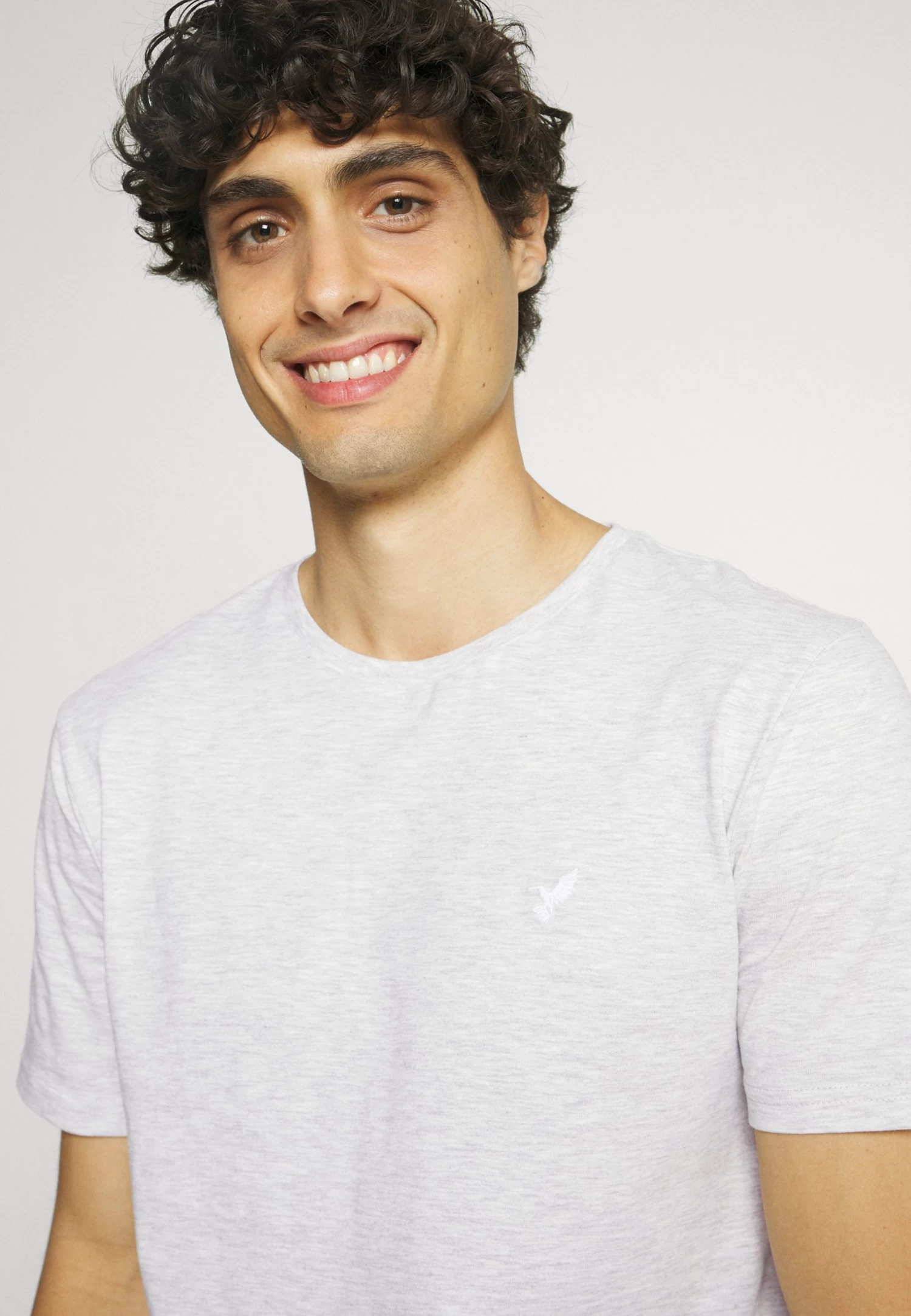 5 Pack - Basic T-Shirt - Light Grey - 101_White - 001_Green - 602