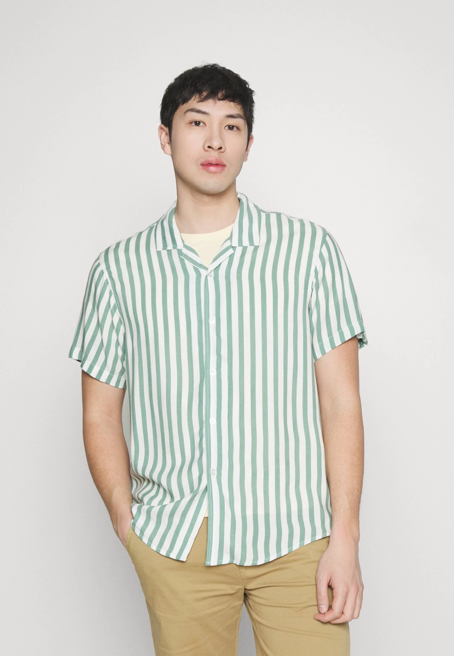 Shirt - Mint/White