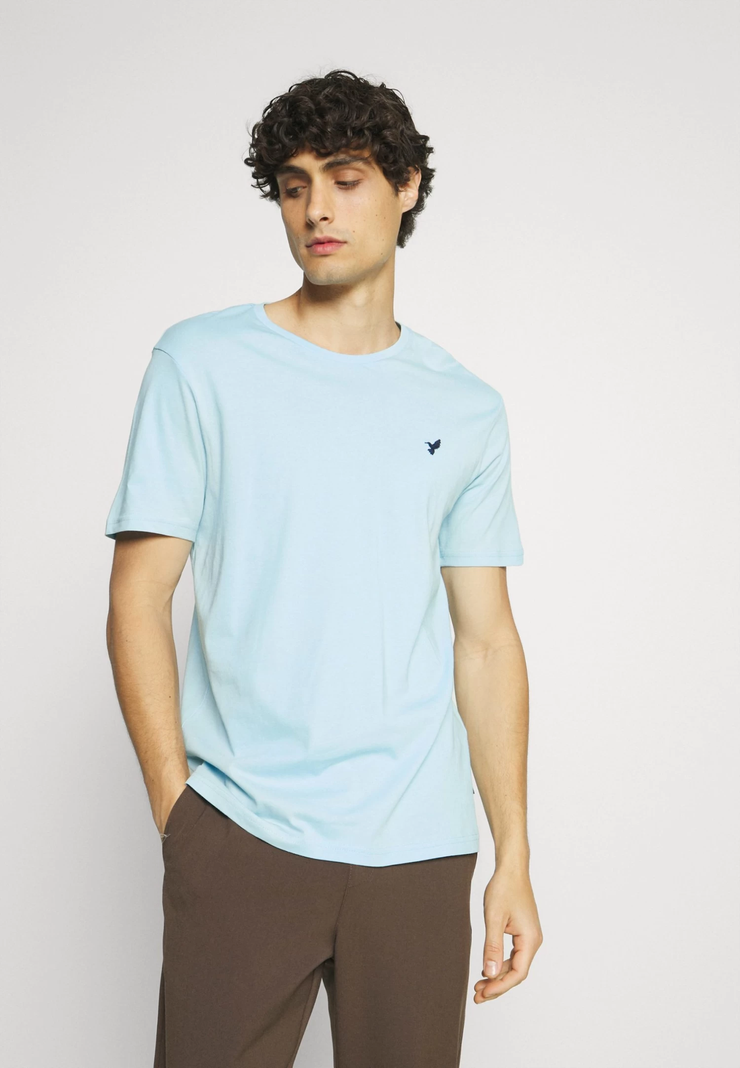 5 Pack - Basic T-Shirt - Light Grey - 101_White - 001_Green - 602