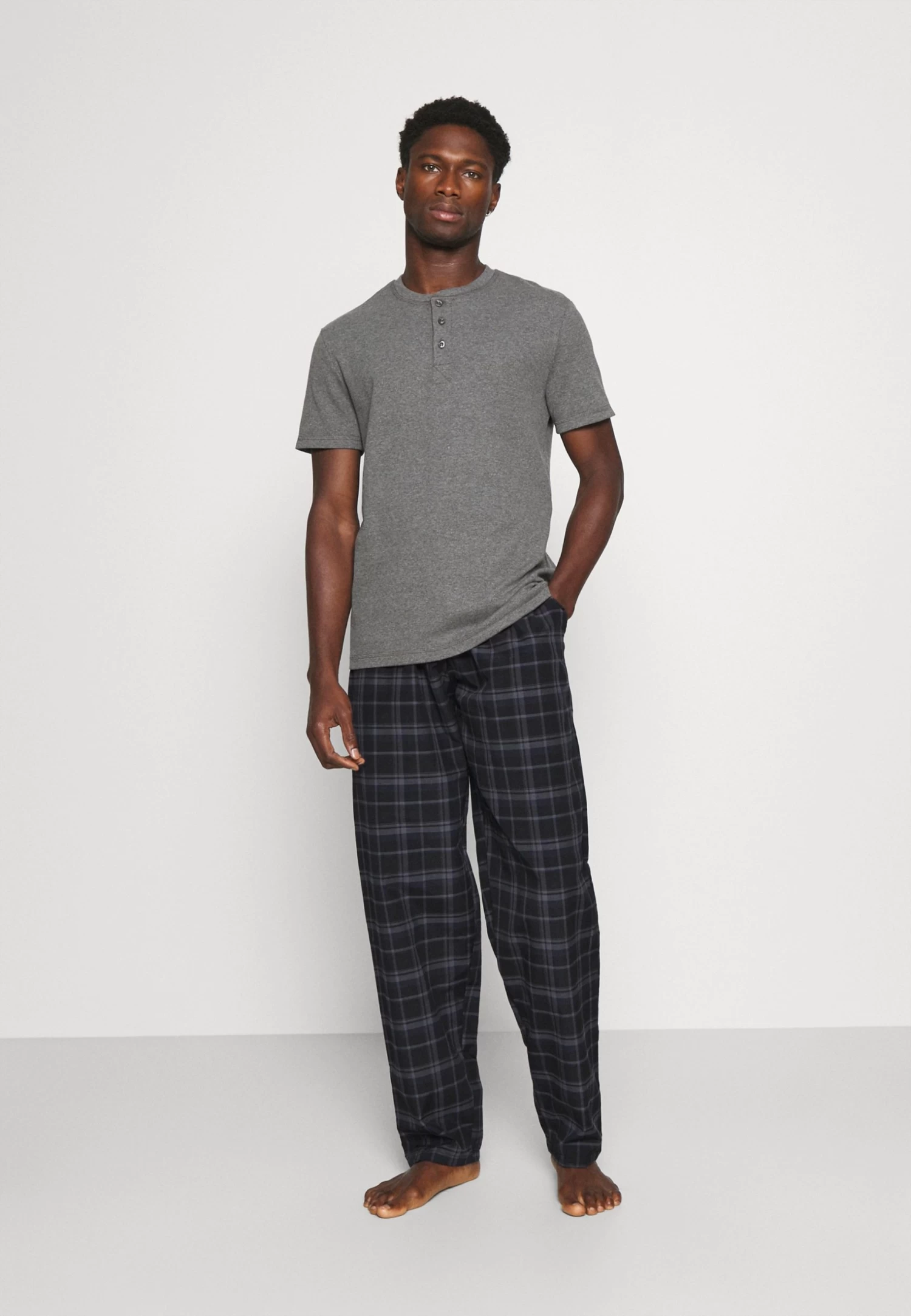 Pyjama Bottoms - Black/Blue