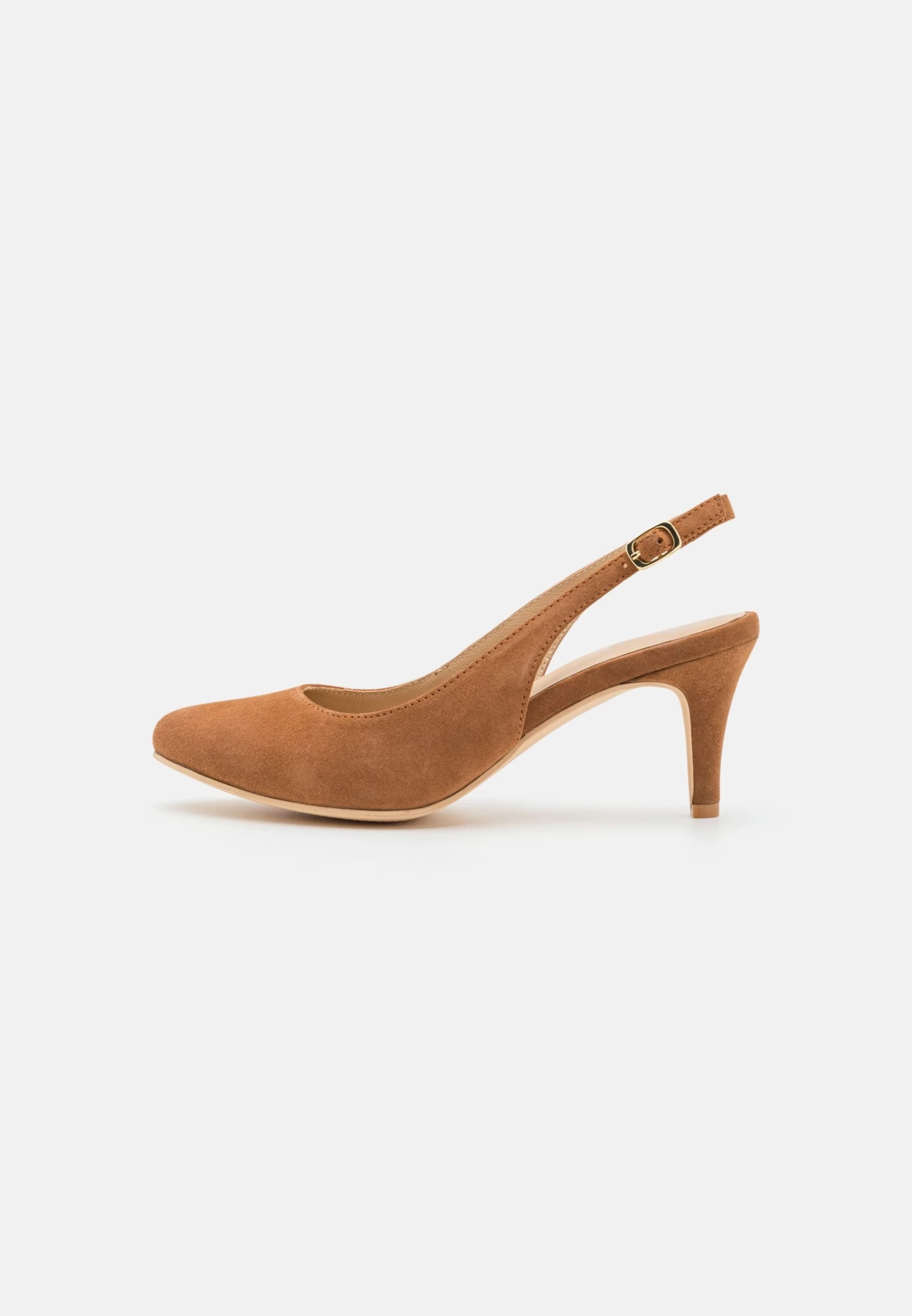 Leather- Classic Heels - Cognac