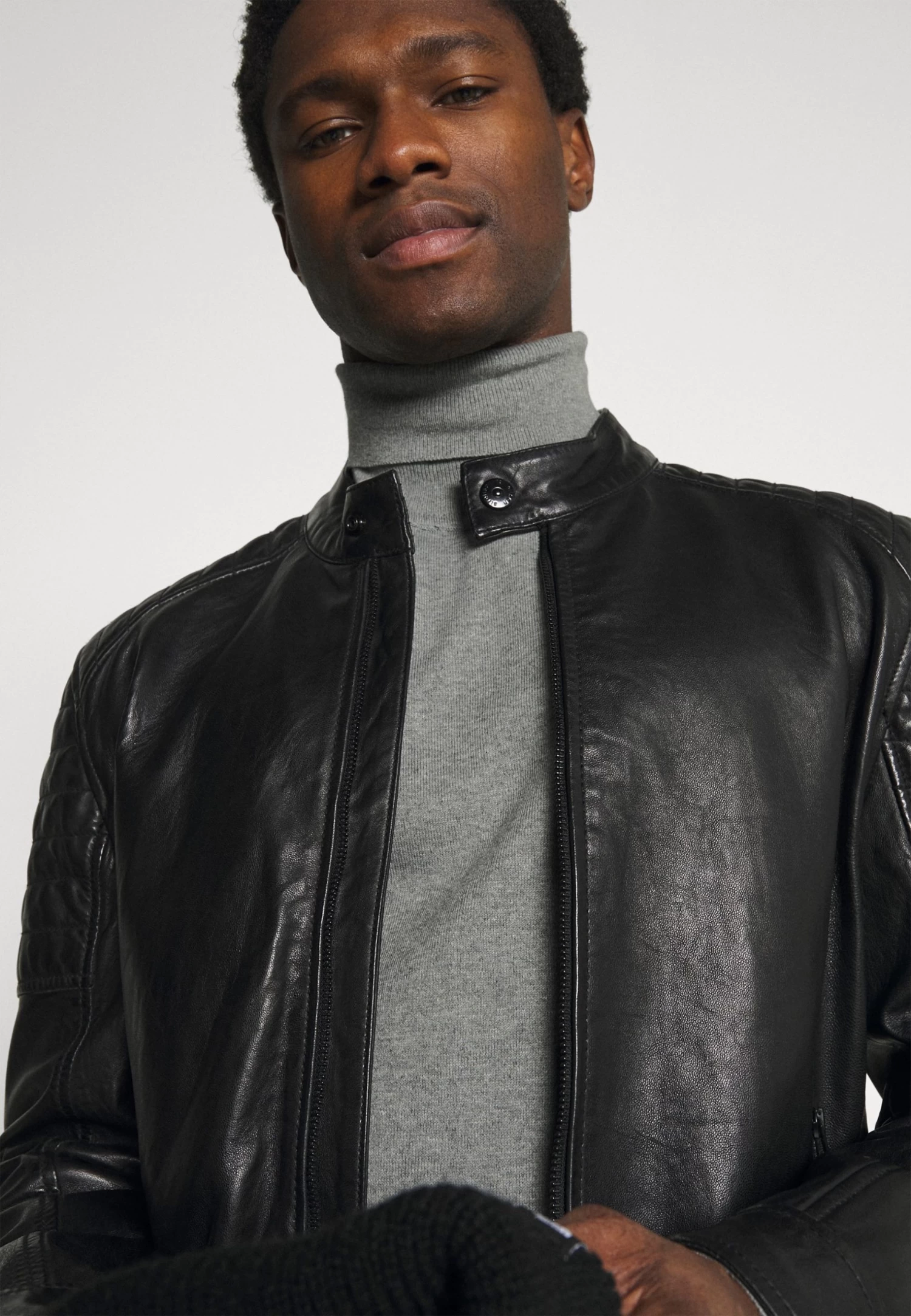 2 Pack - Basic Turtleneck - Jumper - Black/Mottled Light Grey