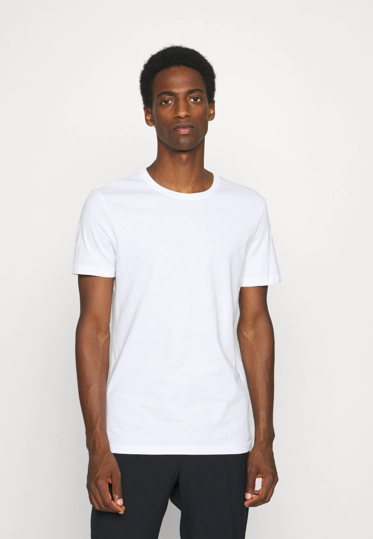 5 Pack - Basic T-Shirt - White/Dark Grey/Black