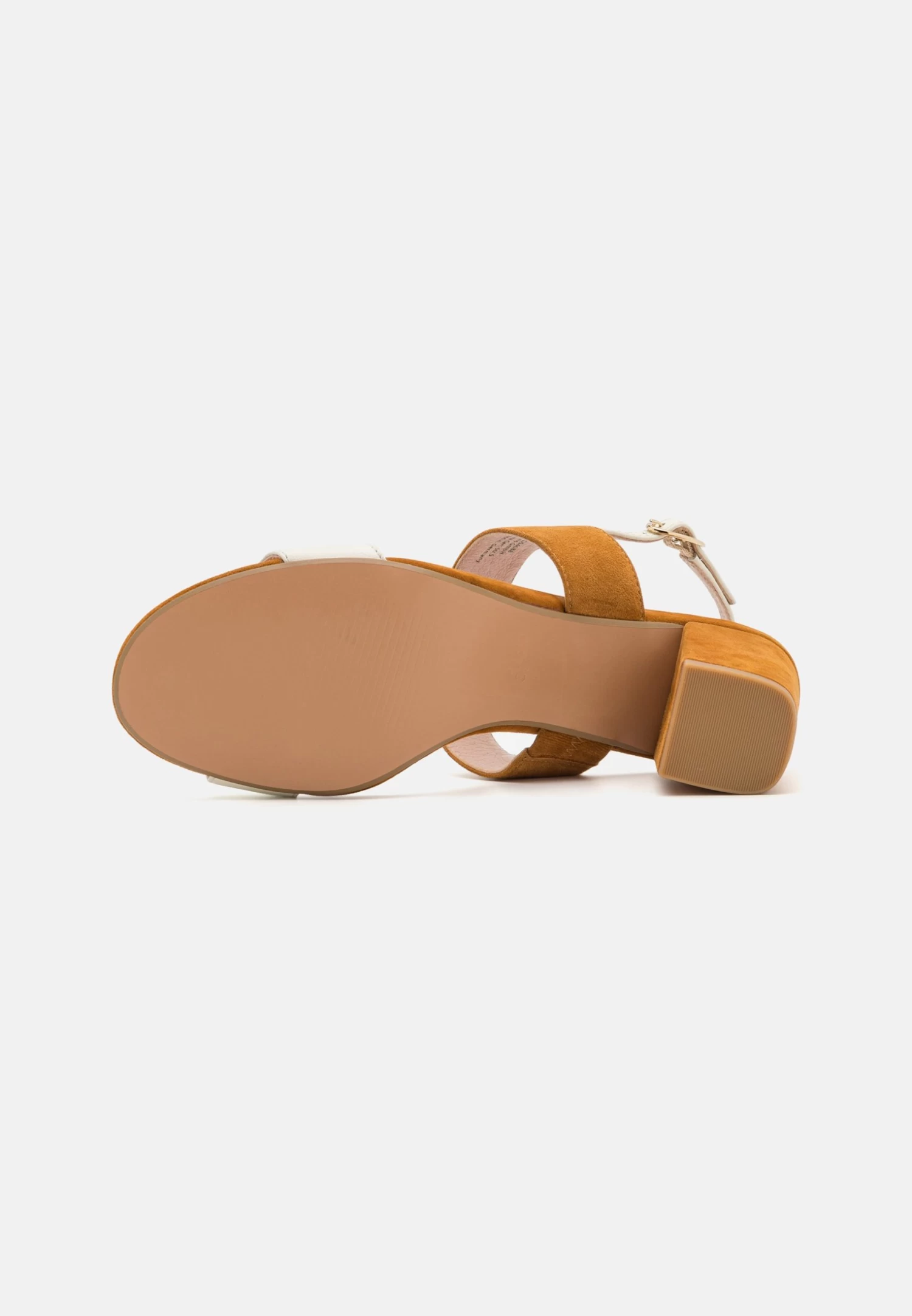 Leather- Sandals - White/Cognac