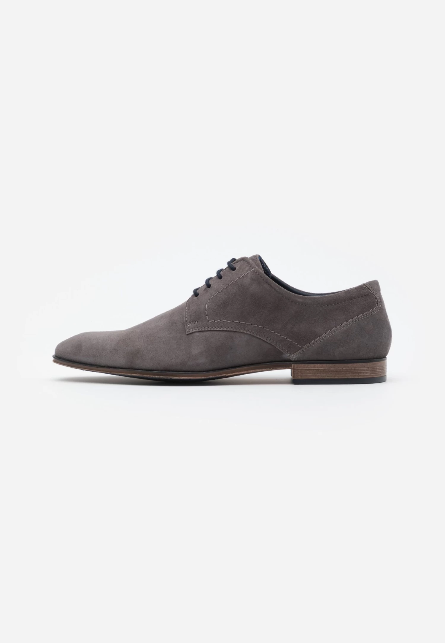 Leather - Smart Lace-Ups - Grey