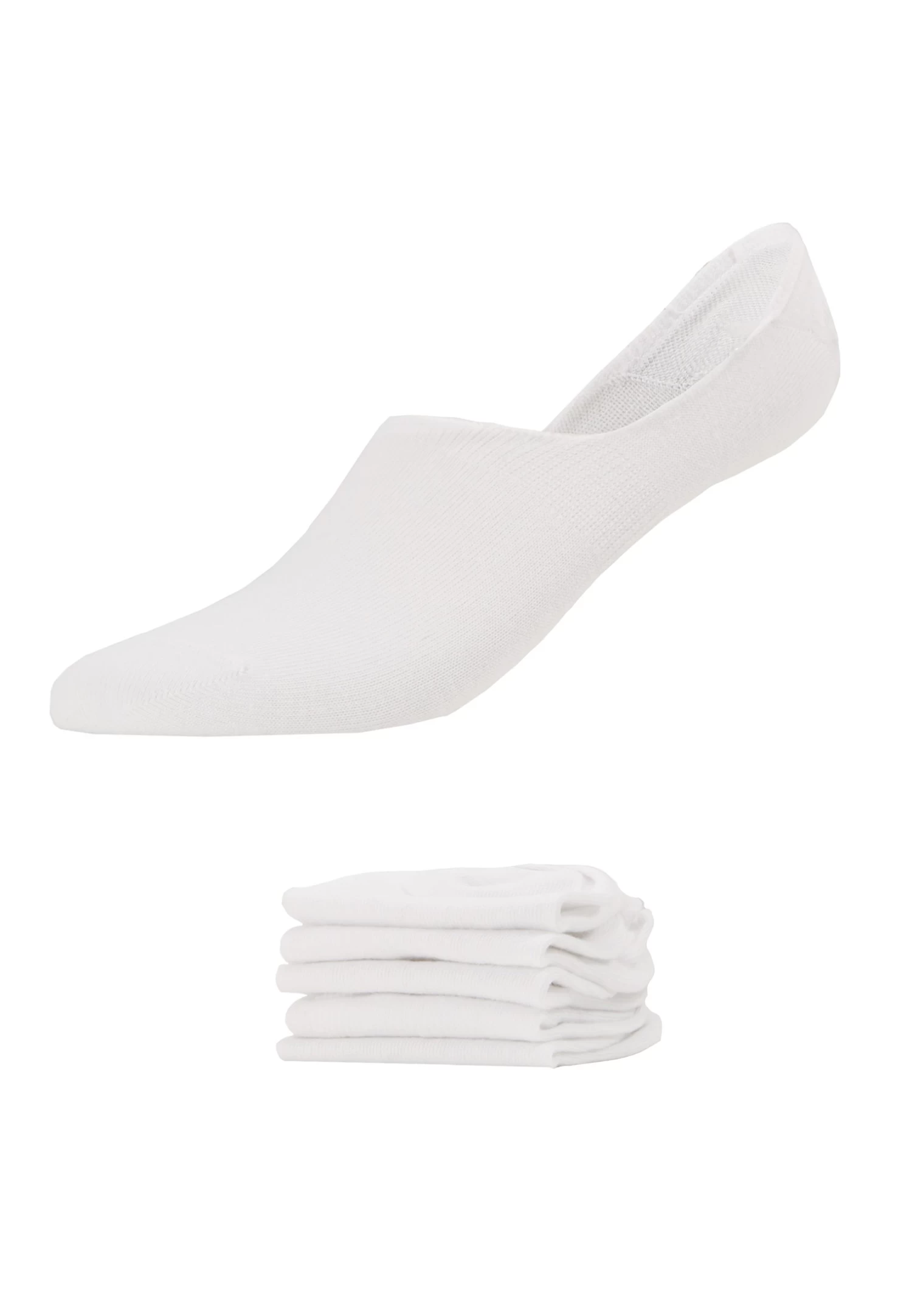 5 Pack - Trainer Socks - White