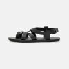 Pier One T-Bar Sandals - Black