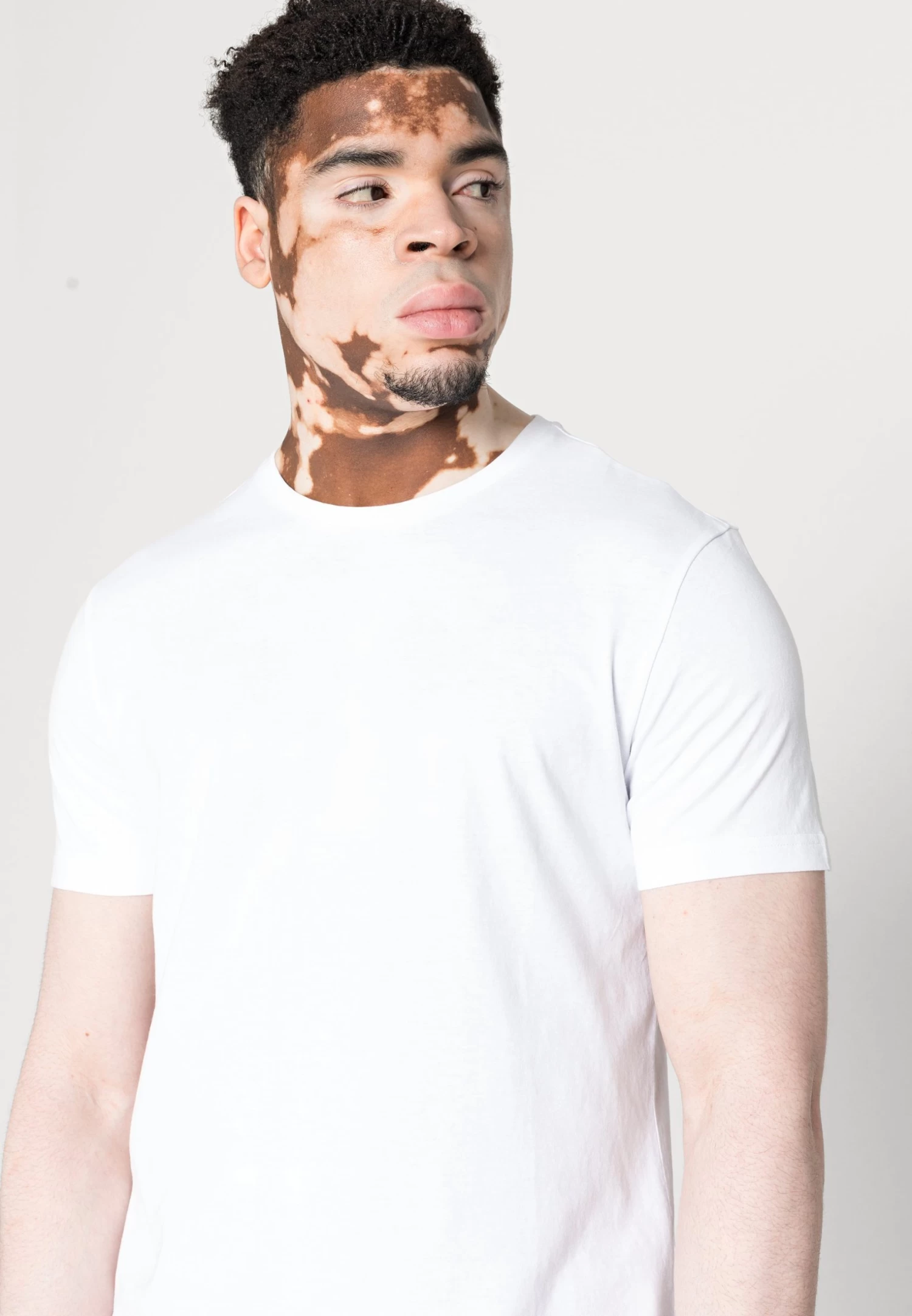 10 Pack - Basic T-Shirt - Mottled Light Grey/Black/White