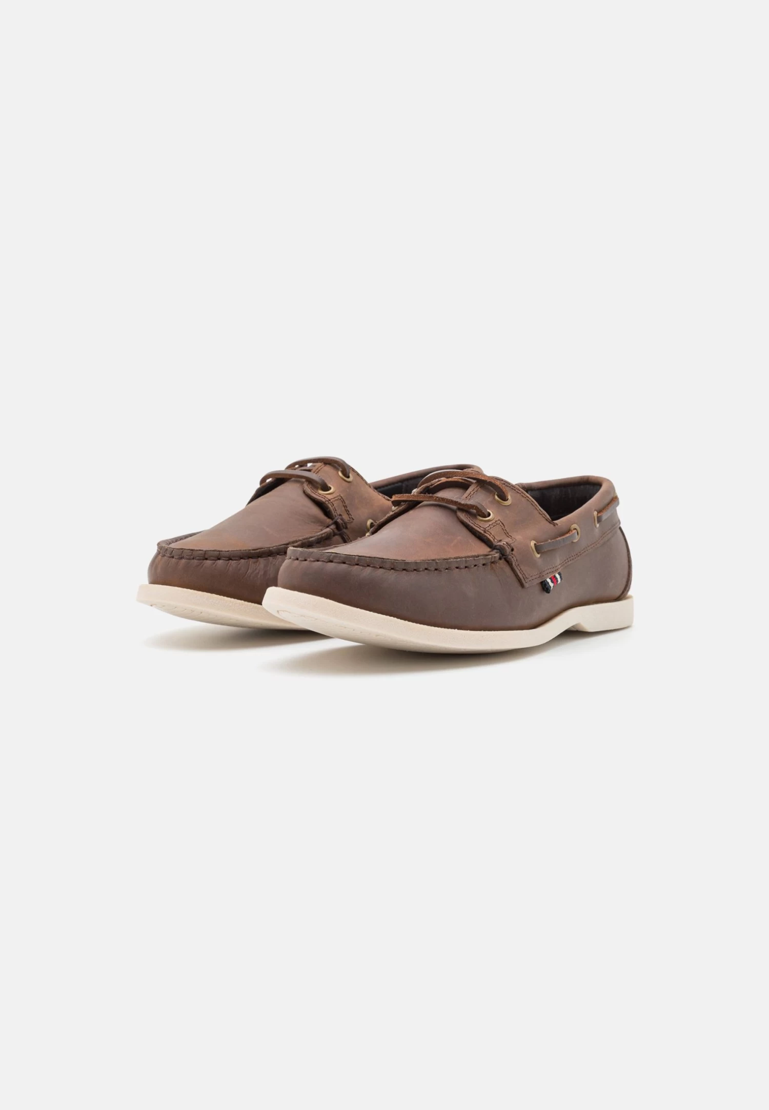 Leather Unisex - Boat Shoes - Brown