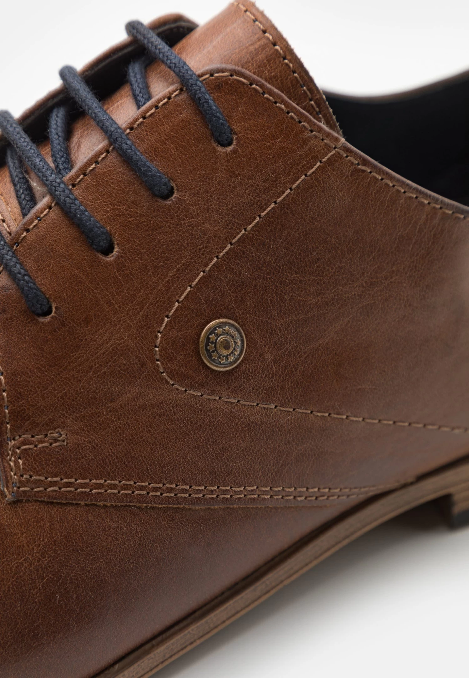 Leather - Lace-Ups - Camel