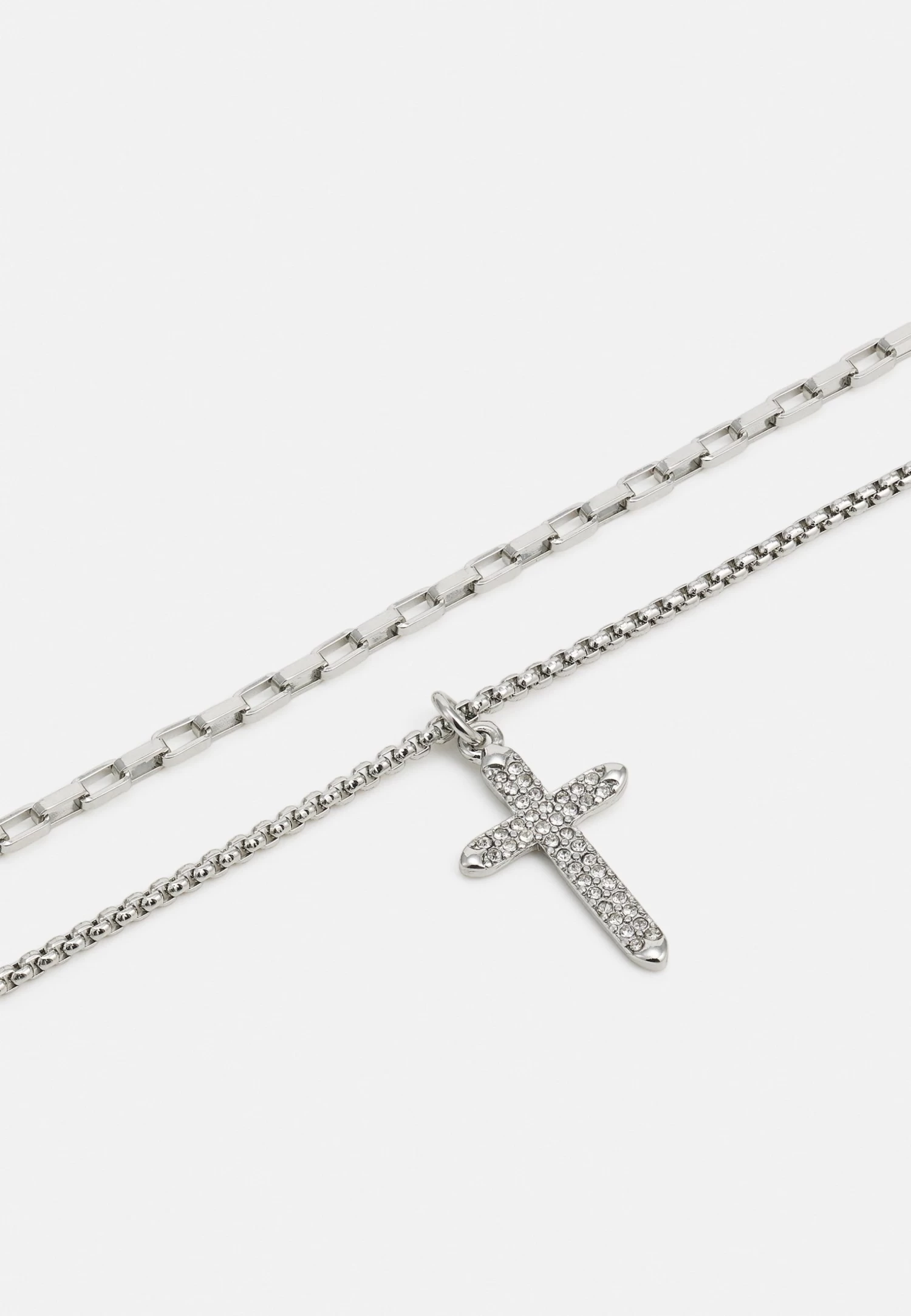 2 Pack - Necklace - Silver-Coloured