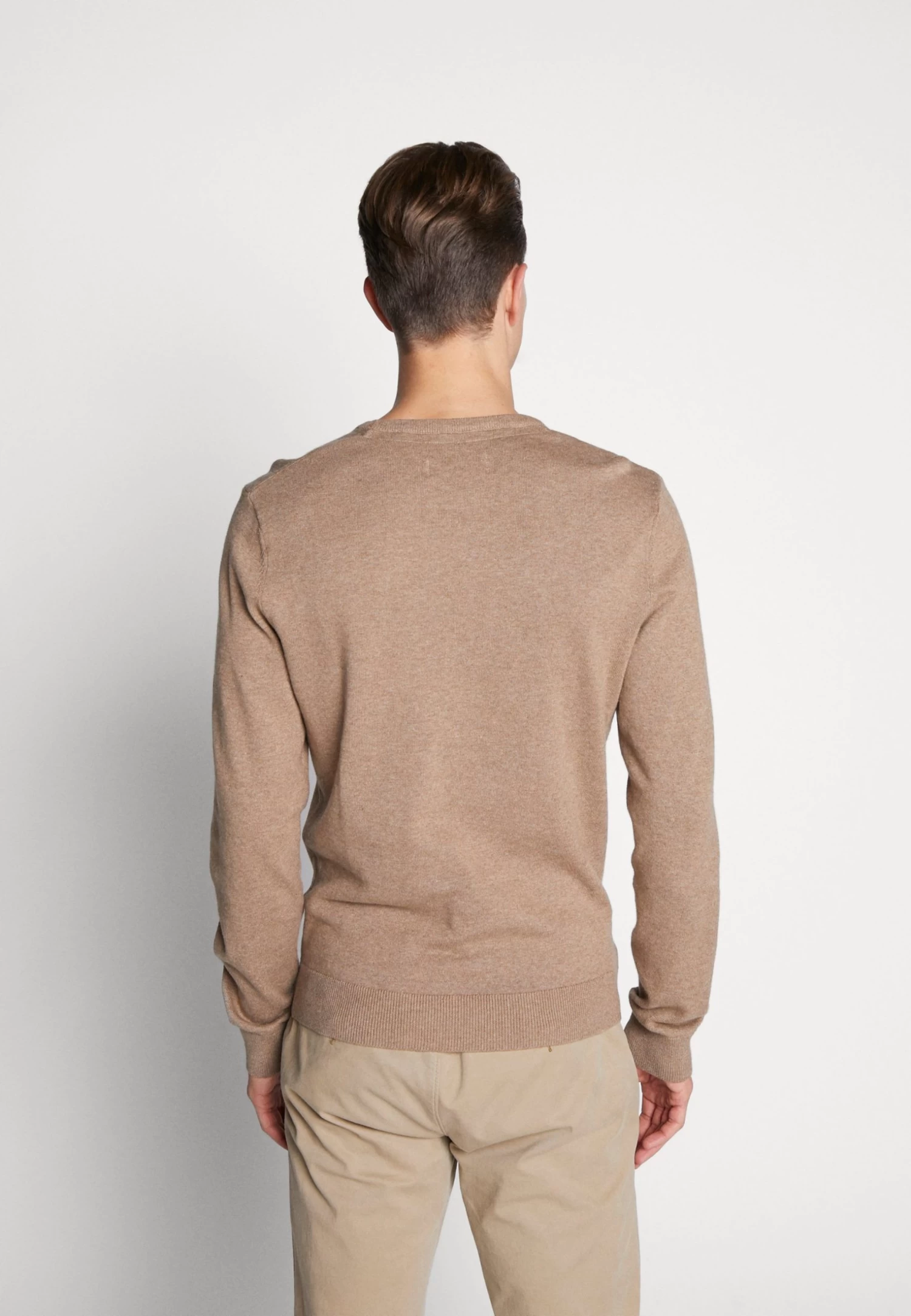 Basic Crewneck - Jumper - Mottled Beige