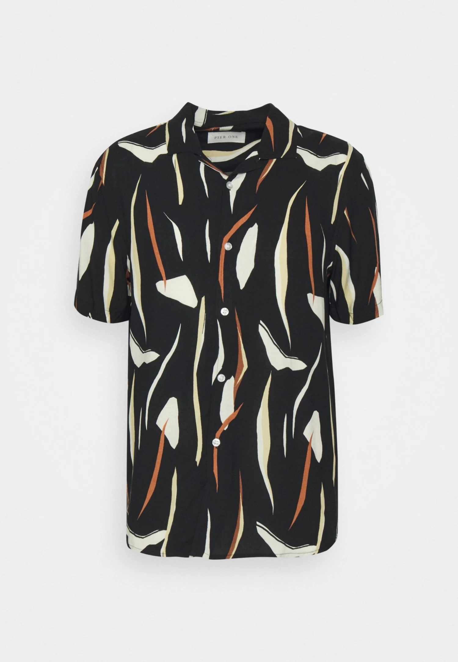 Contemporary Art Regular Resort- Shirt - Black
