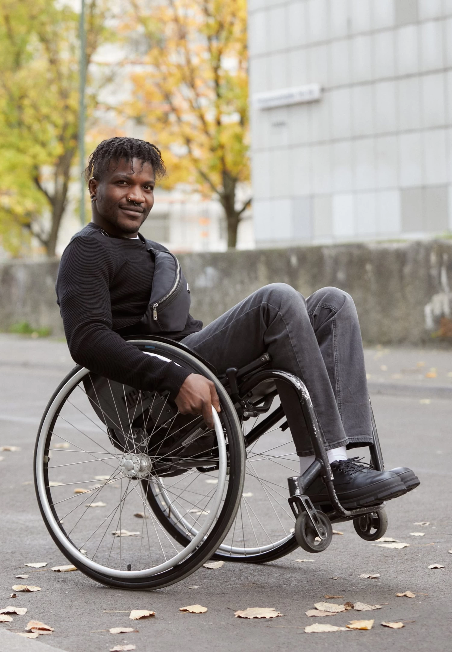 Straight Leg Jeans - Grey Denim