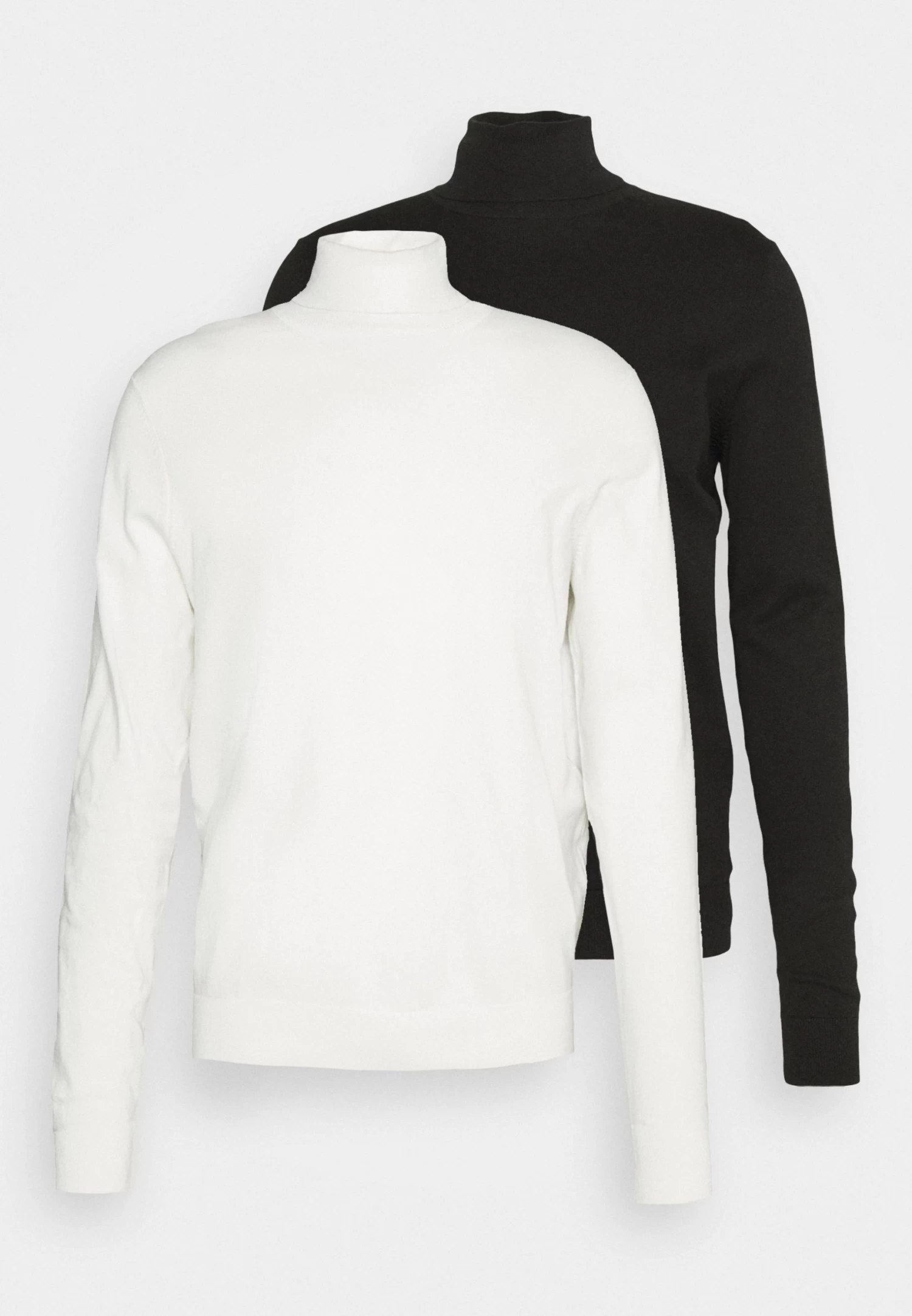 2 Pack - Basic Turtleneck - Jumper - Black/White