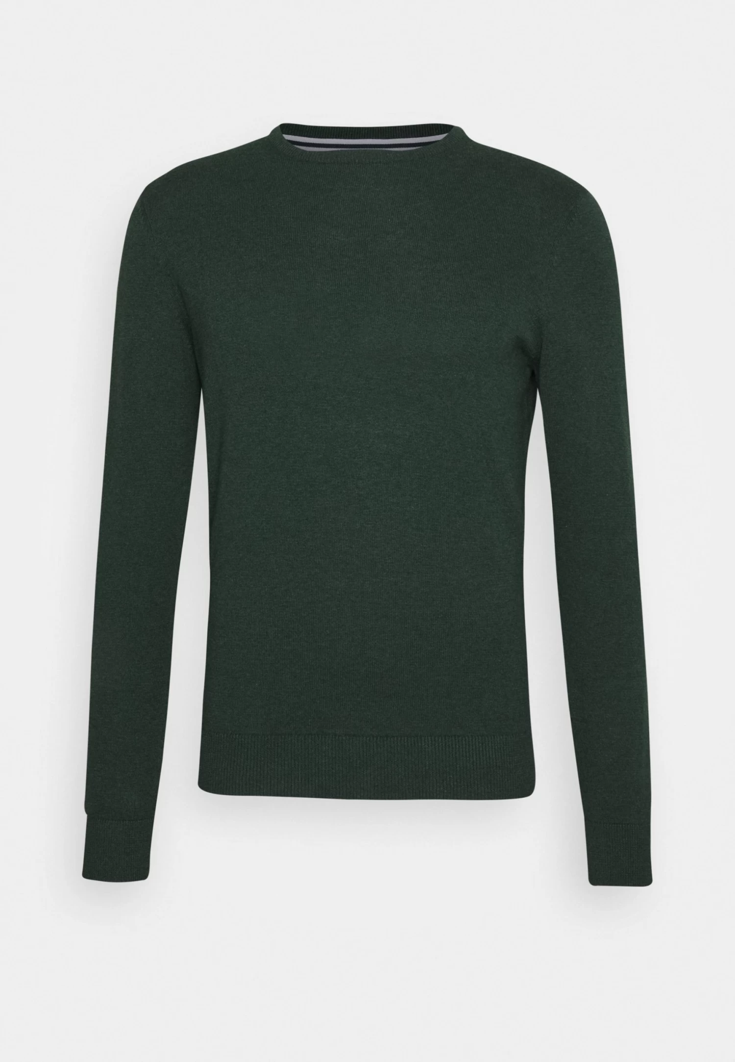 Basic Crewneck - Jumper - Mottled Dark Green