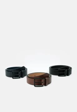 Pier One 3 Pack - Belt - Black - 802_Brown - 702_Dark Blue - 503