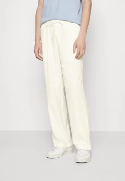 Pier One Drawcord Trousers Linen Blend - Trousers - White
