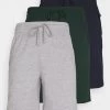 Pier One 3 Pack - Pyjama Bottoms - Dark Blue /Mottled Dark Grey/Dark Green