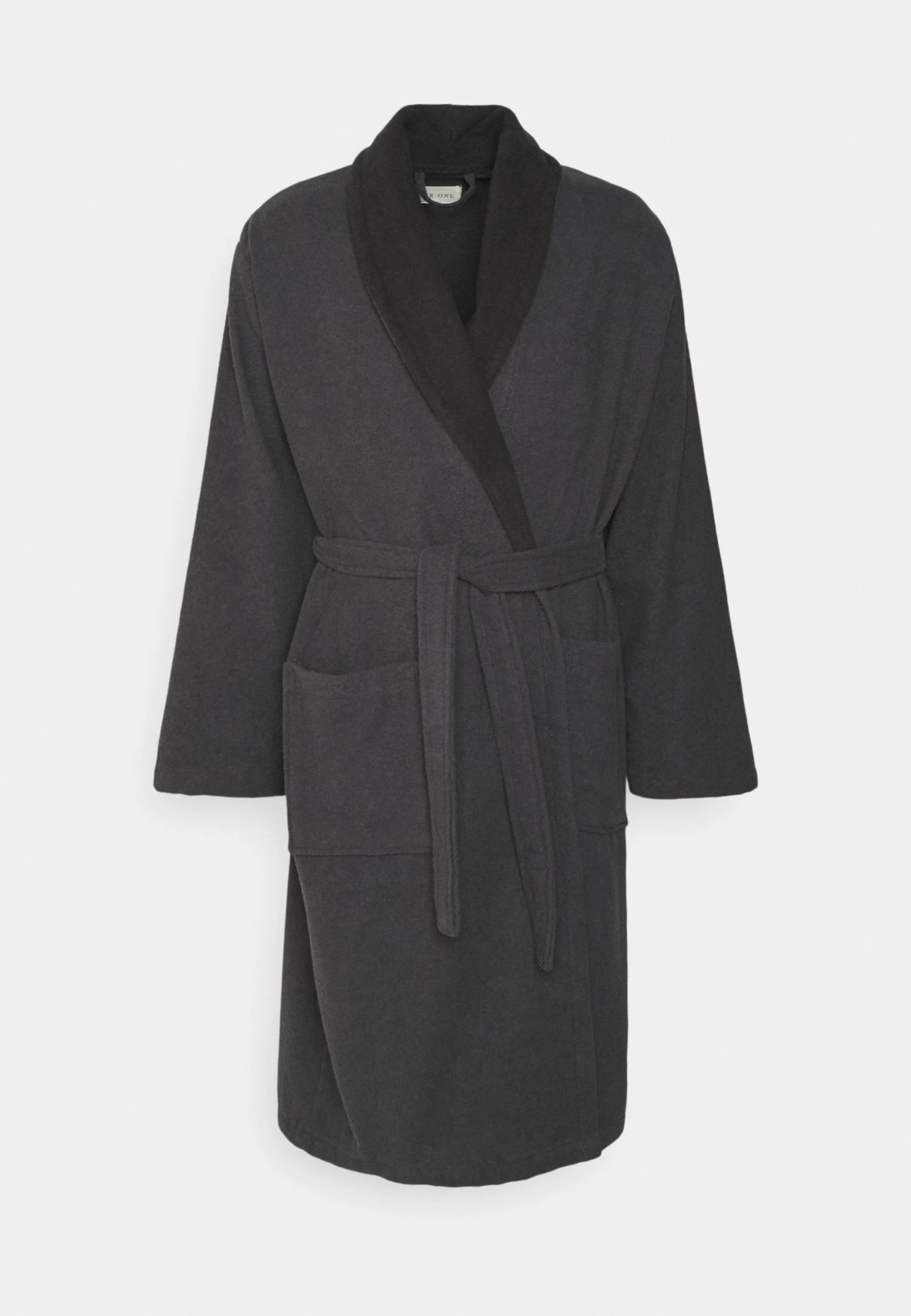 Shawl Towel Bathrobe - Dressing Gown - Dark Grey